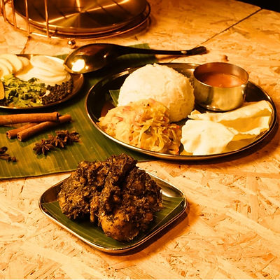 Pulicha Keerai Chicken Meal Set